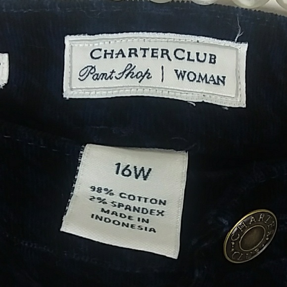 Charter Club Straight Leg Pants Velvet -XX - Picture 4 of 6